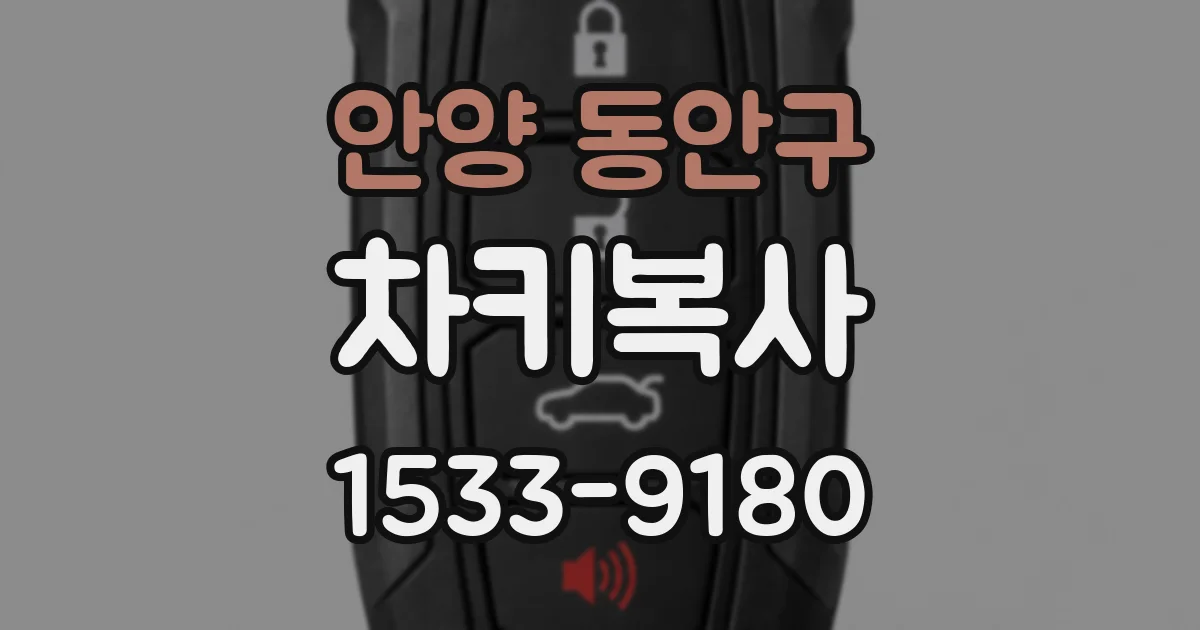 안양 동안구 차키복사