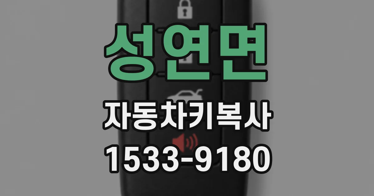 성연면 자동차키복사