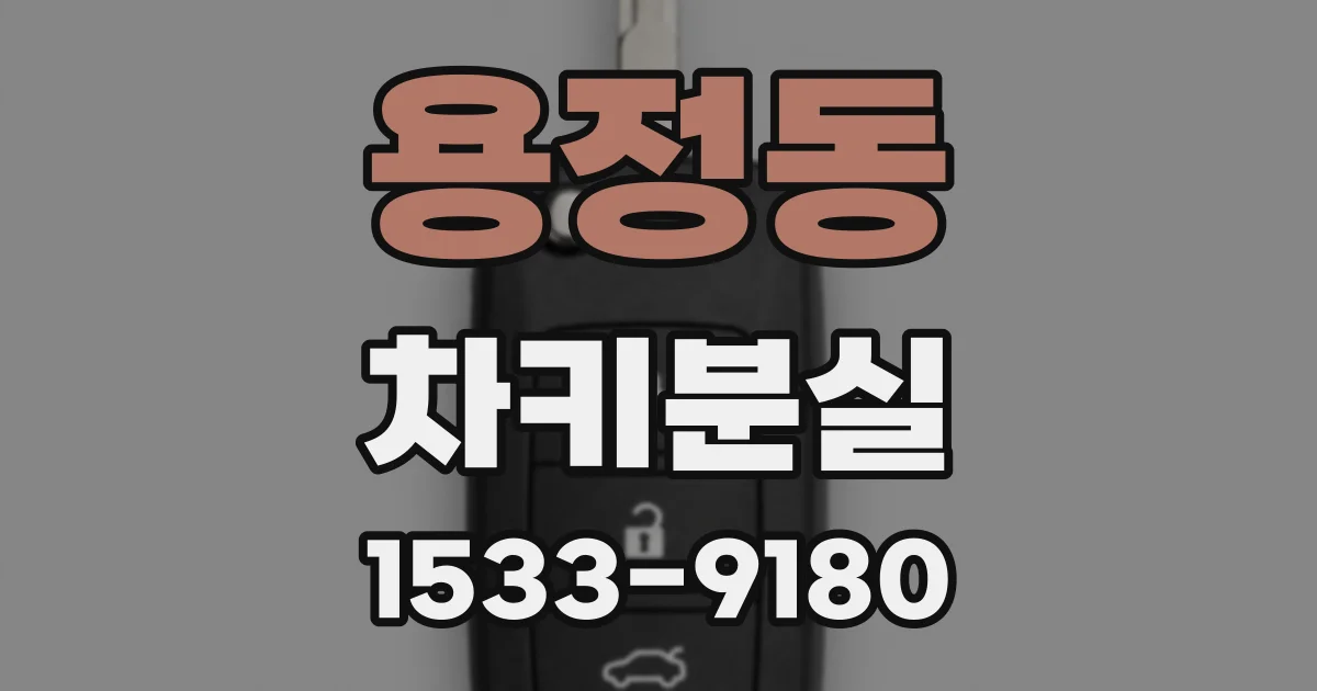 용정동 차키분실