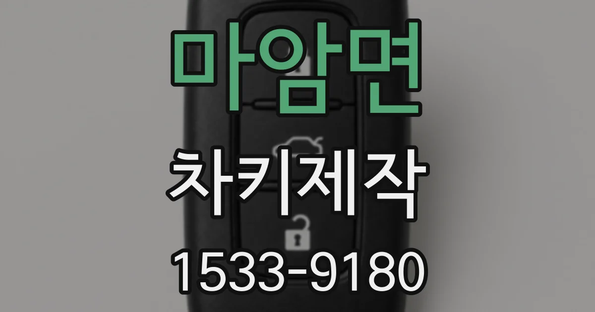 마암면 차키제작