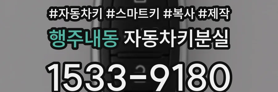 행주내동 자동차키분실