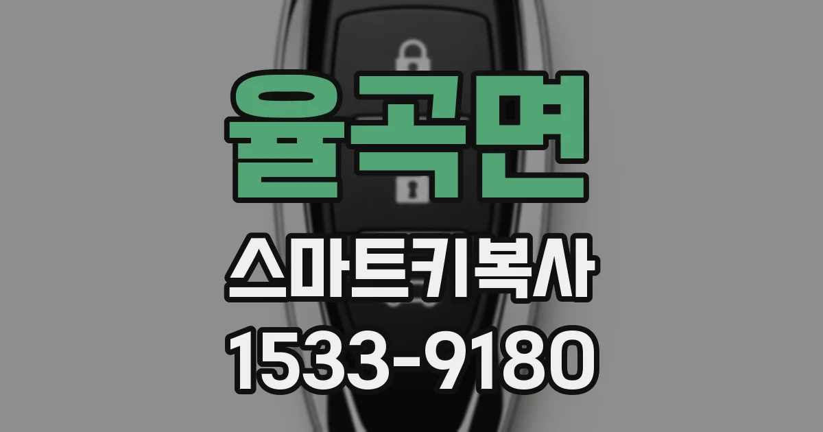 율곡면 스마트키복사