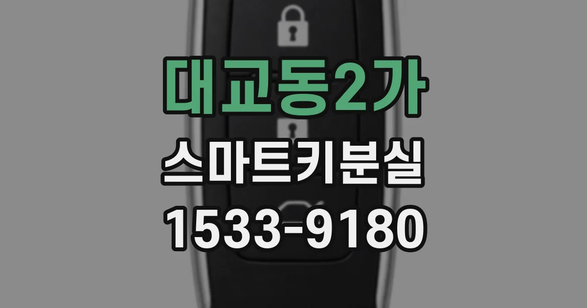대교동2가 스마트키분실