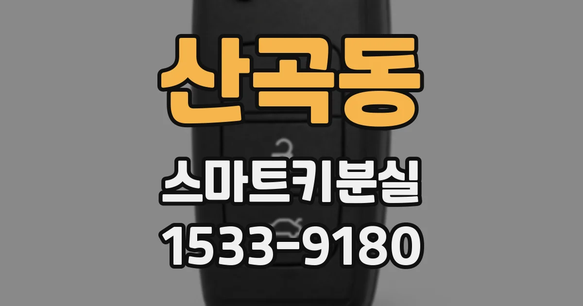 산곡동 스마트키분실