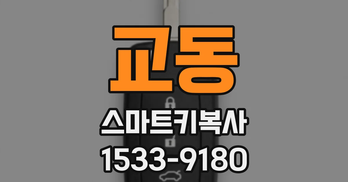 교동 스마트키복사