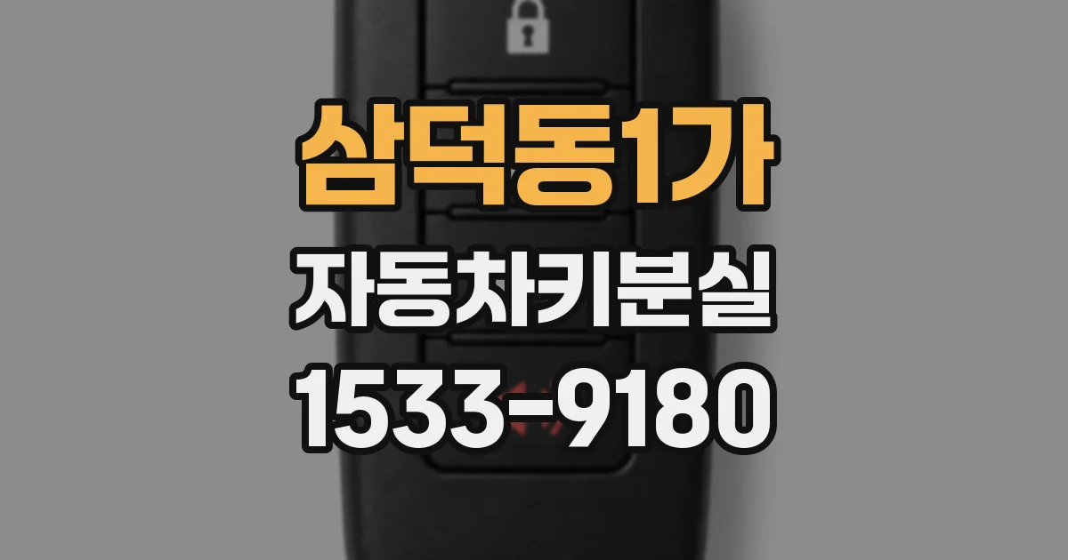 삼덕동1가 자동차키분실