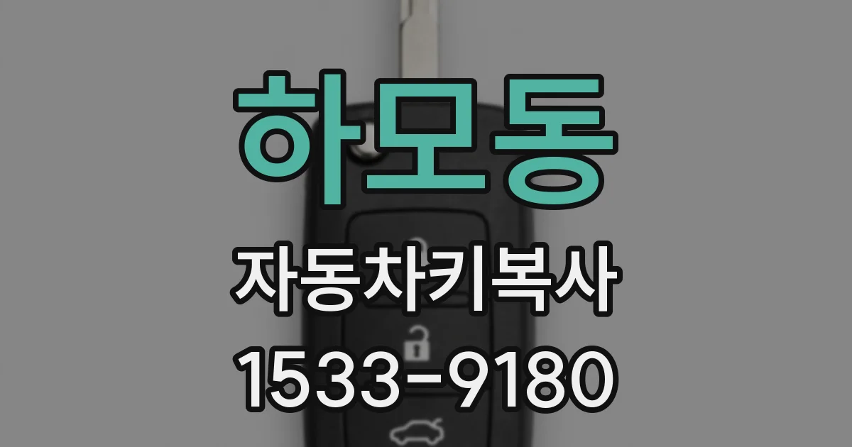 하모동 자동차키복사