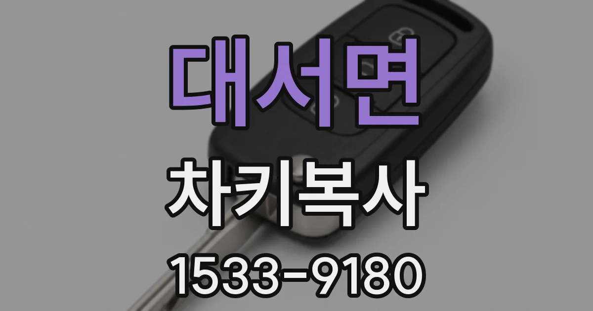 대서면 차키복사