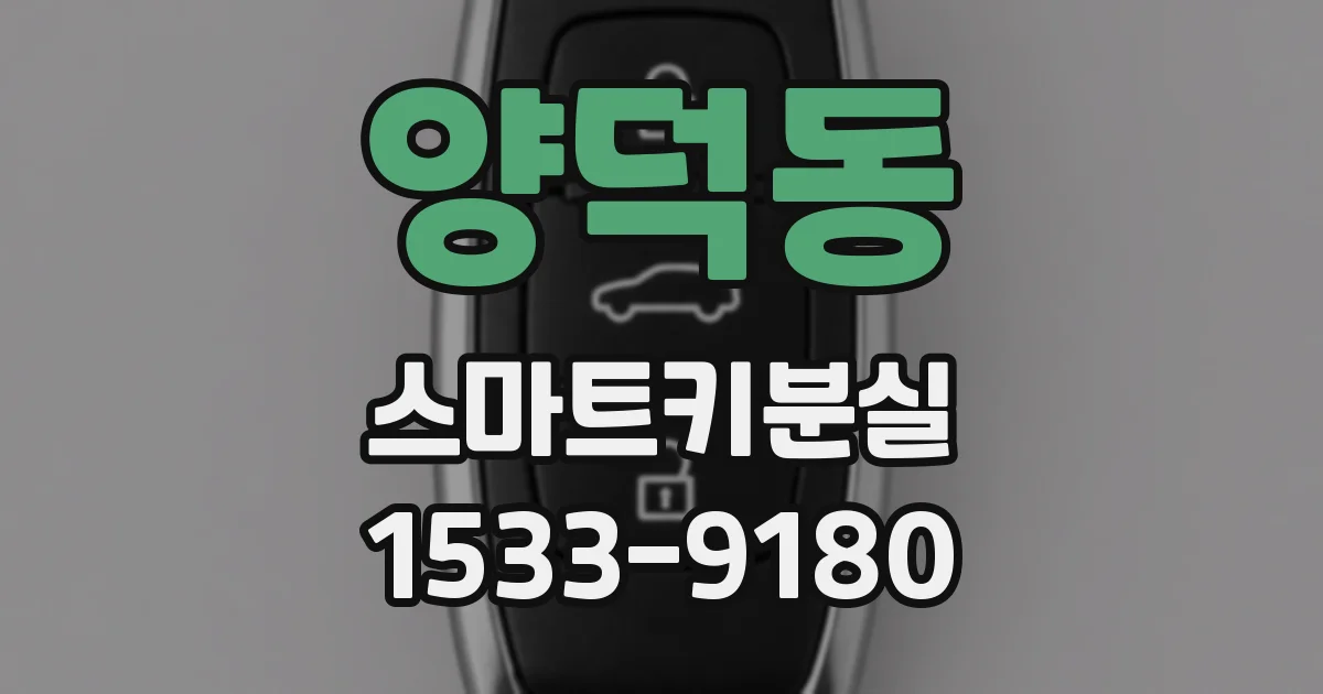 양덕동 스마트키분실