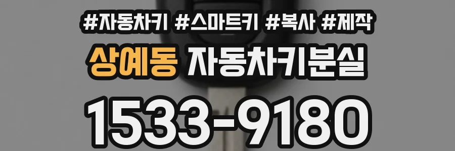 상예동 자동차키분실