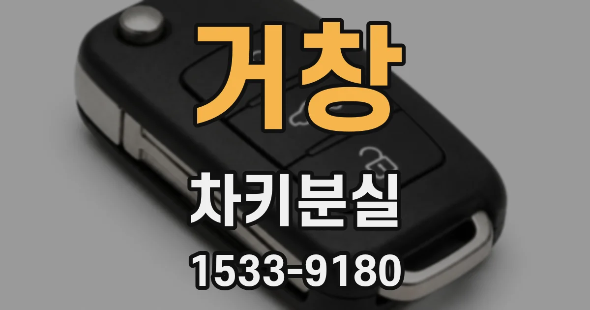 거창 차키분실