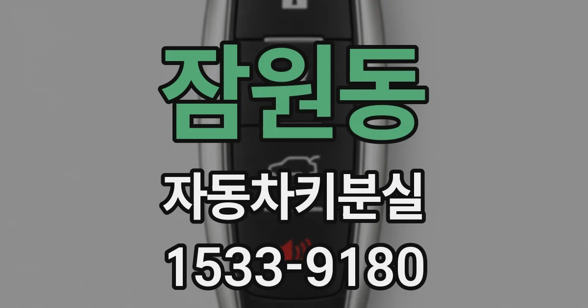 잠원동 자동차키분실