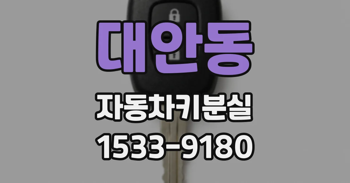 대안동 자동차키분실