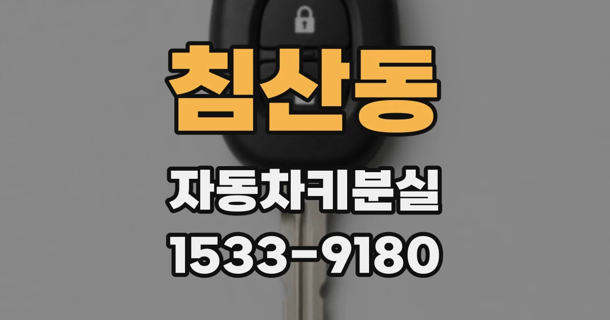 침산동 자동차키분실