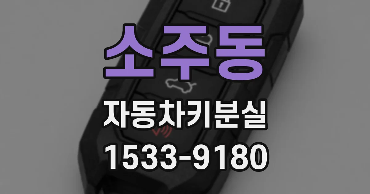 소주동 자동차키분실