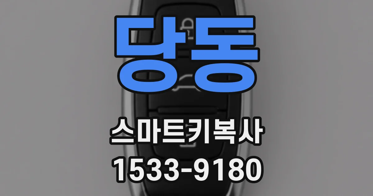 당동 스마트키복사