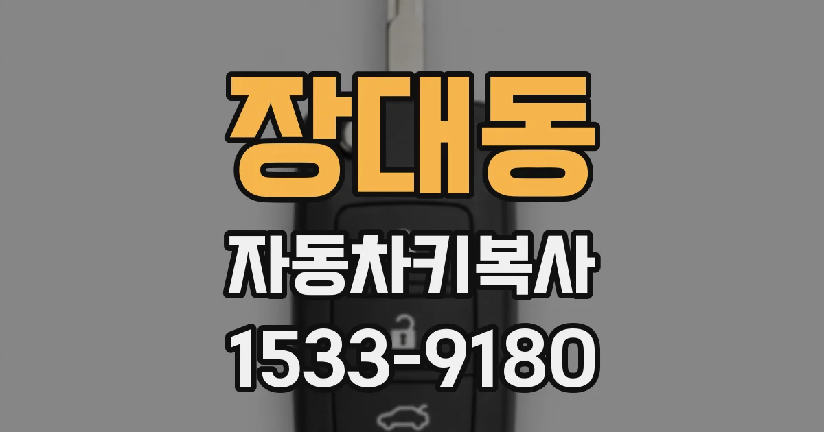 장대동 자동차키복사