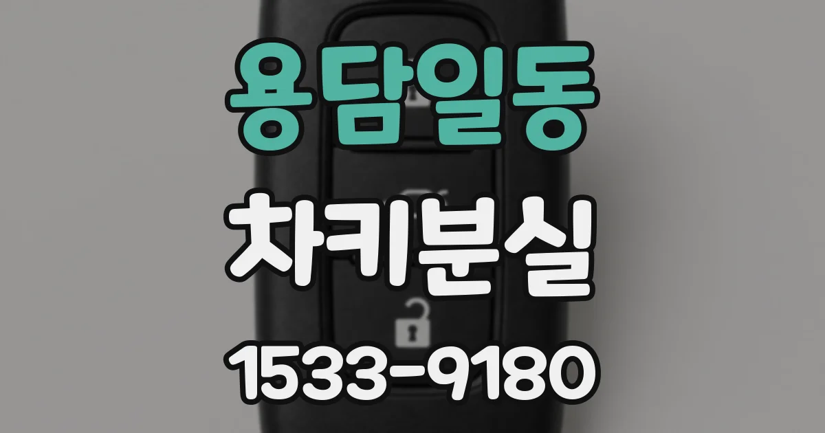 용담일동 차키분실