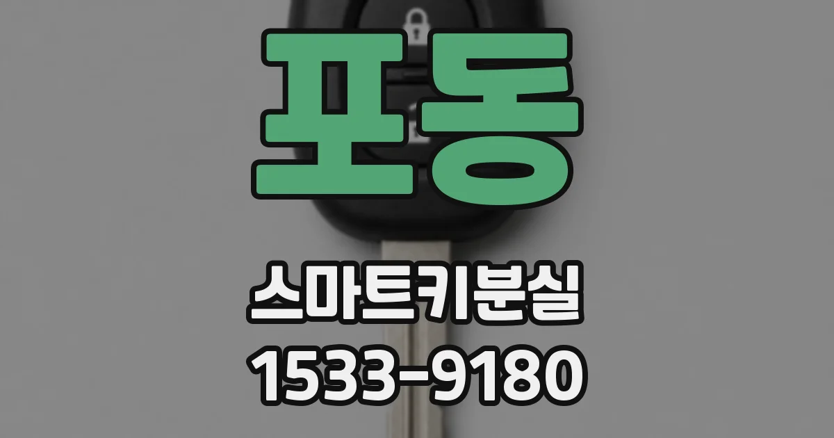 포동 스마트키분실