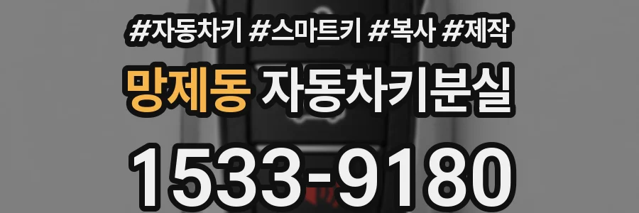 망제동 자동차키분실