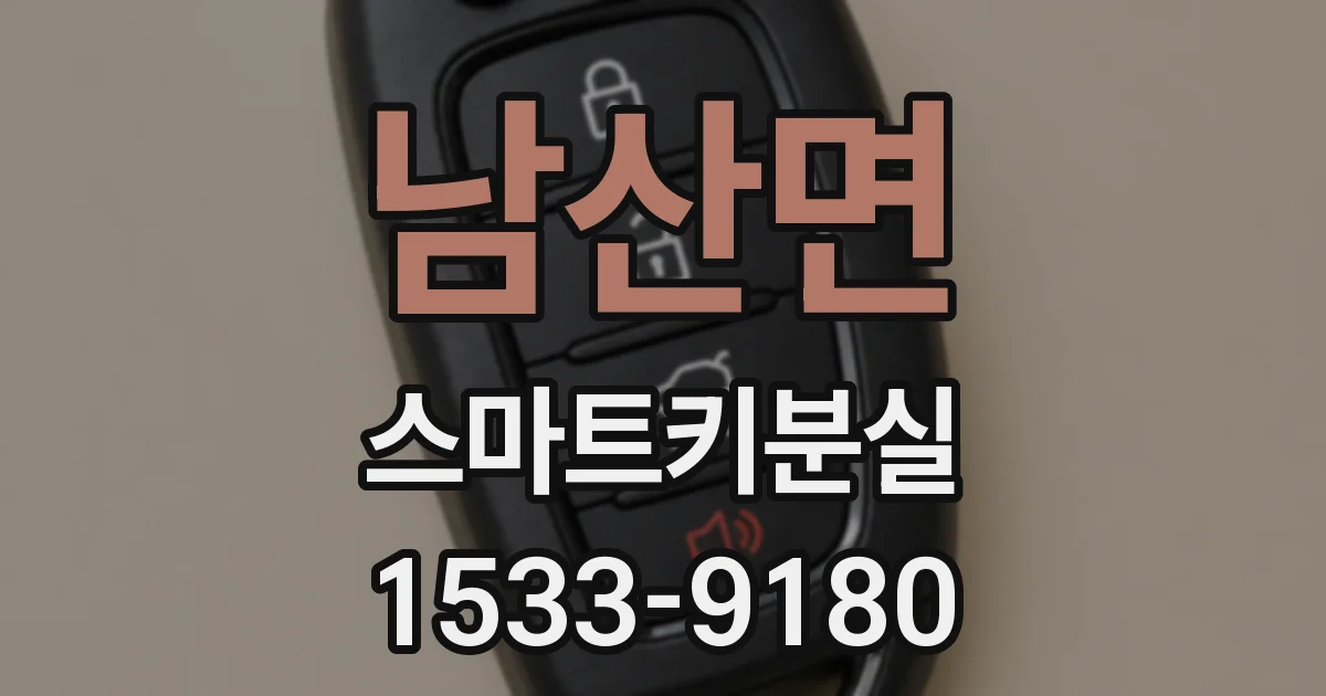 남산면 스마트키분실