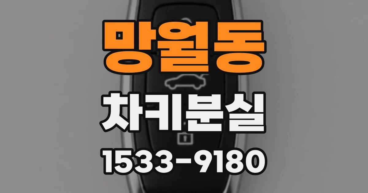 망월동 차키분실