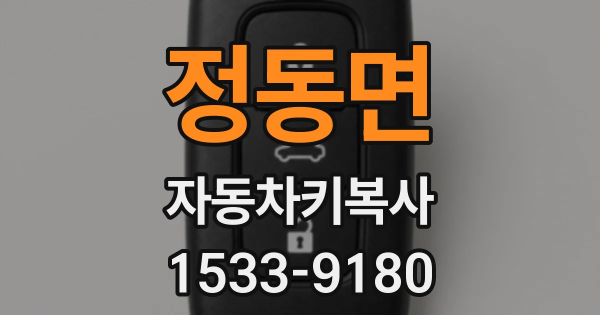정동면 자동차키복사