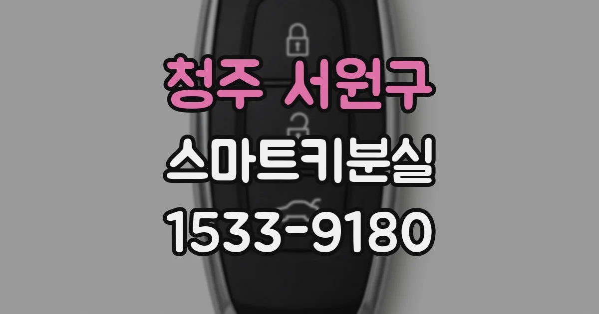 청주 서원구 스마트키분실