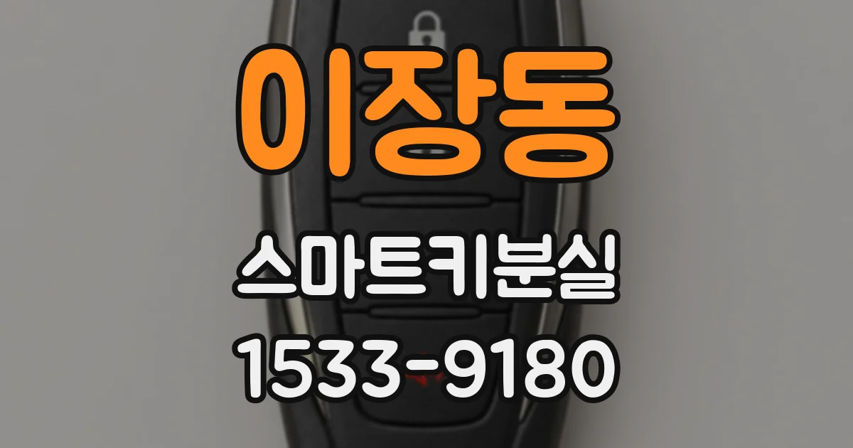 이장동 스마트키분실