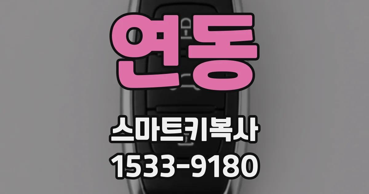 연동 스마트키복사