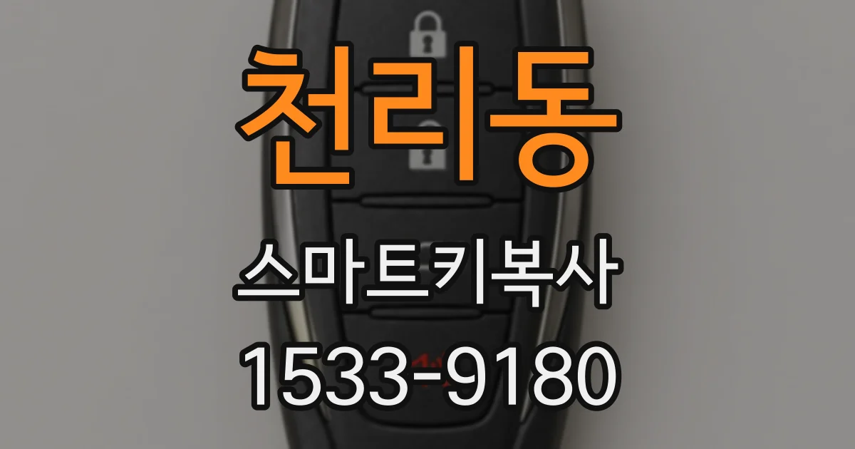 천리동 스마트키복사