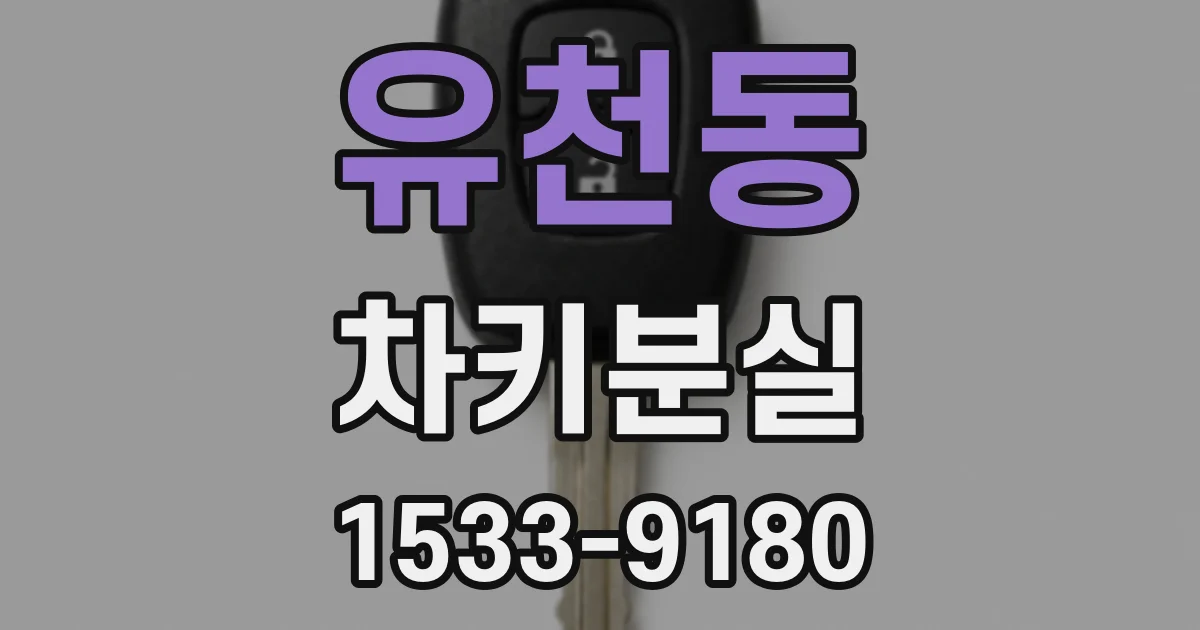 유천동 차키분실