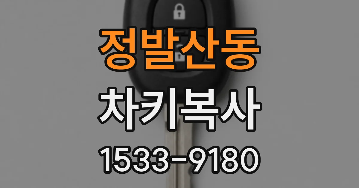 정발산동 차키복사