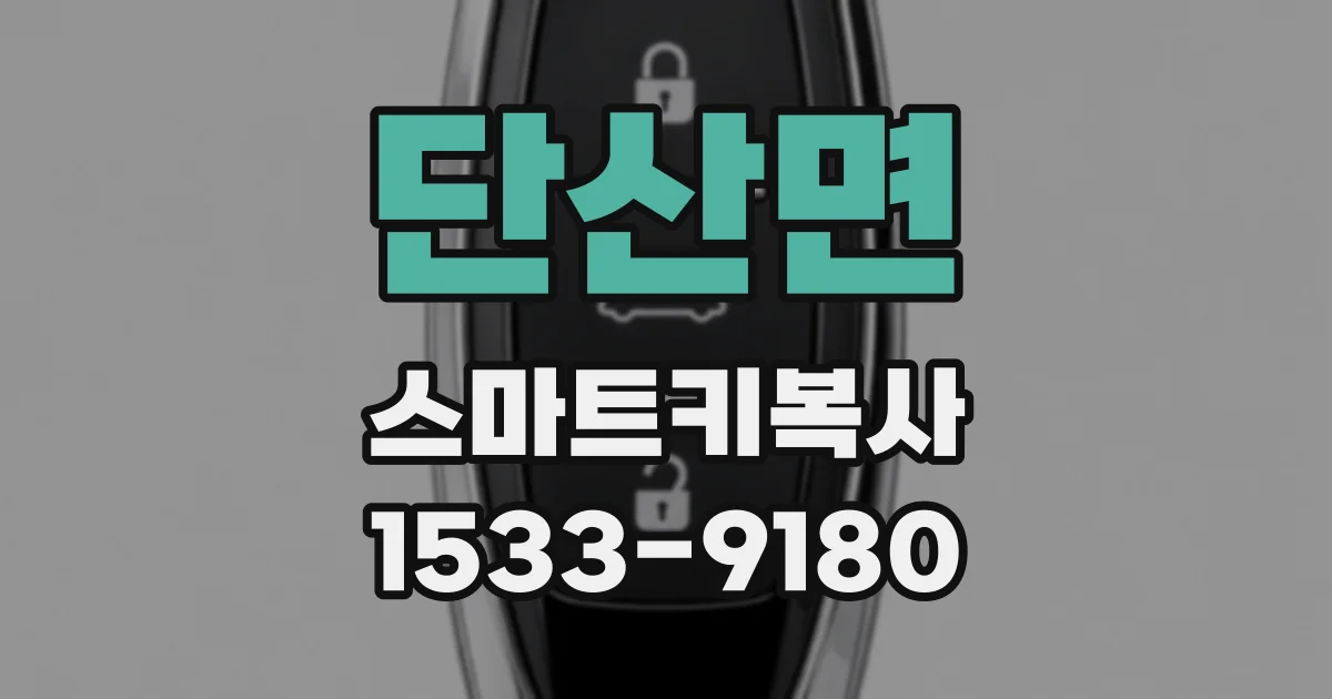 단산면 스마트키복사