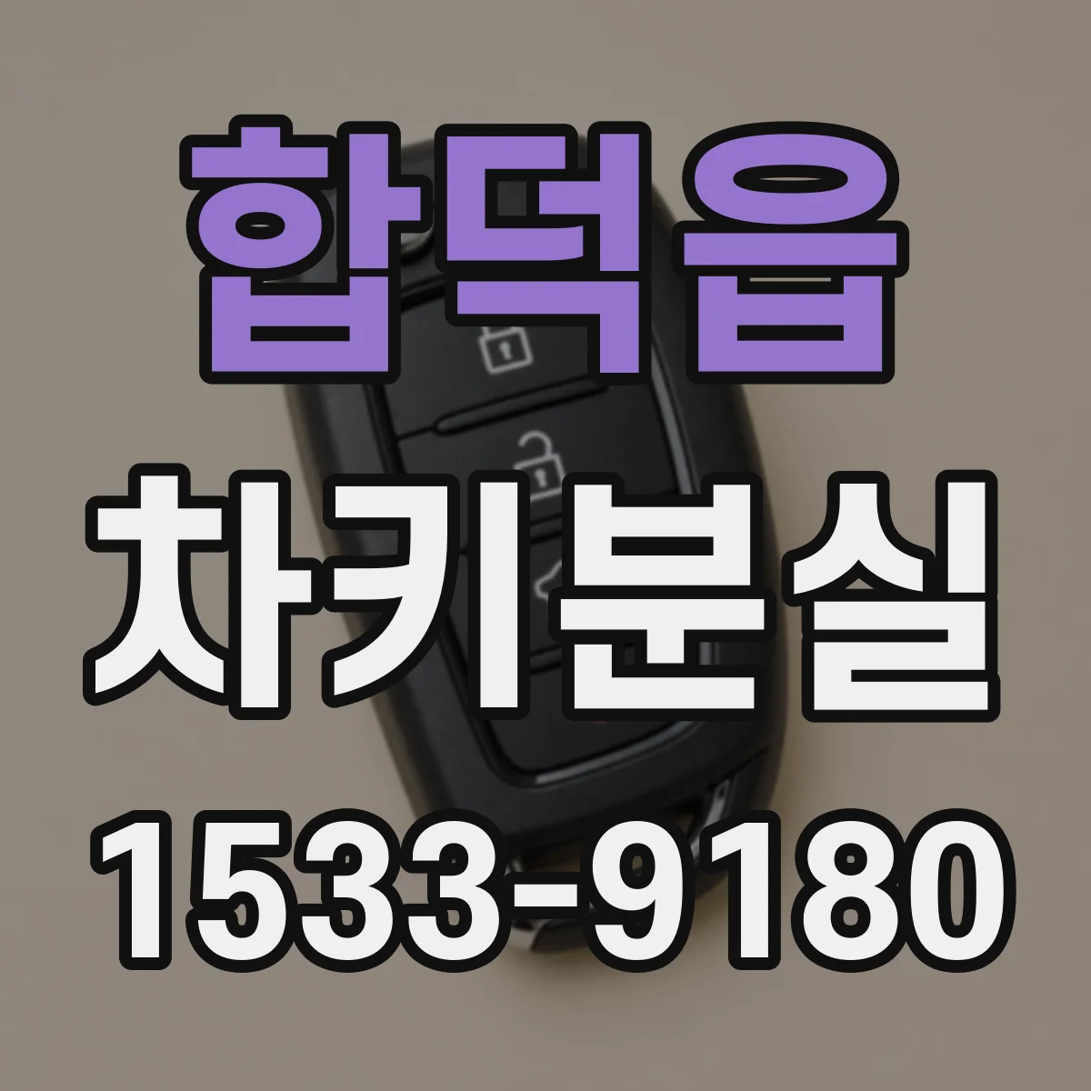 합덕읍 차키분실