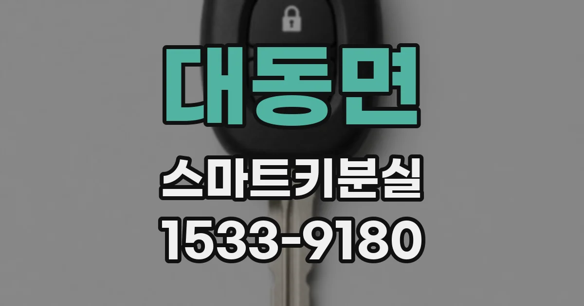 대동면 스마트키분실