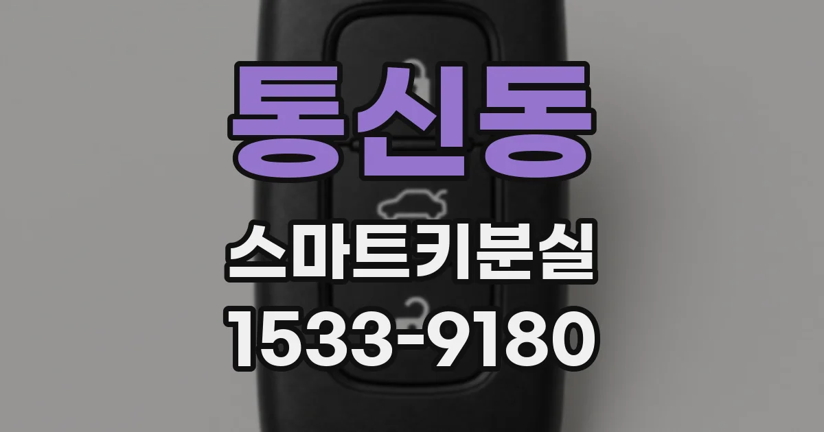 통신동 스마트키분실