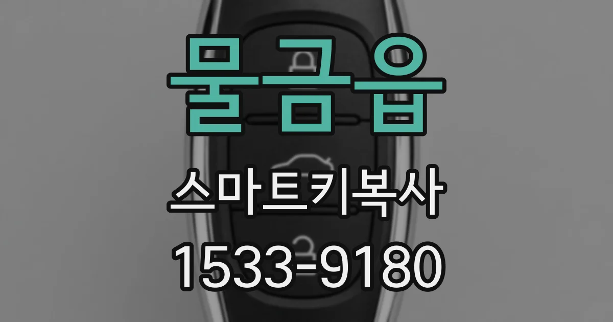 물금읍 스마트키복사