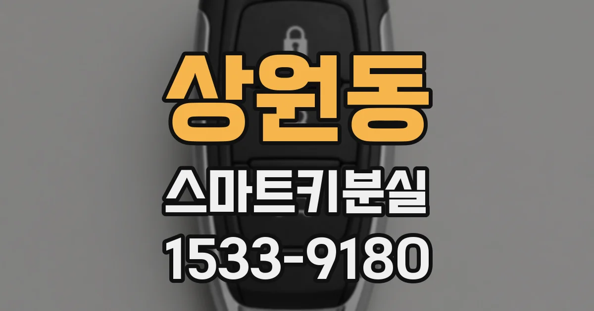 상원동 스마트키분실