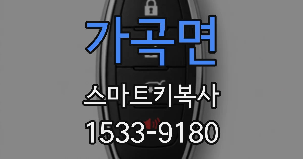 가곡면 스마트키복사