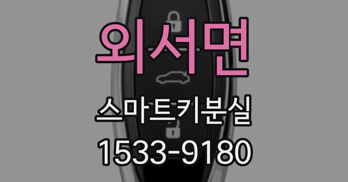 외서면 스마트키분실