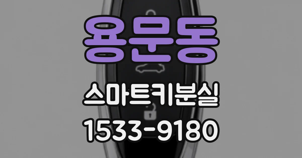 용문동 스마트키분실