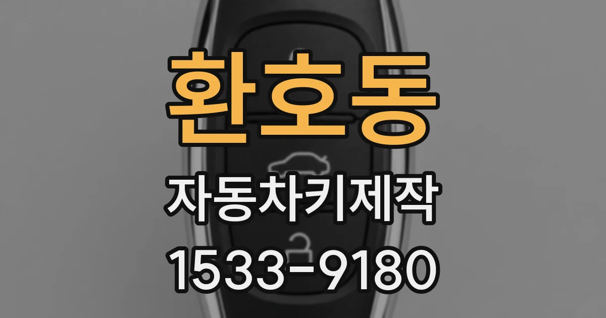 환호동 자동차키제작