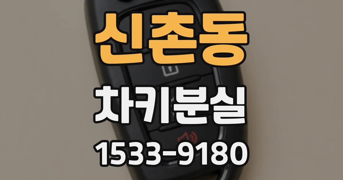 신촌동 차키분실
