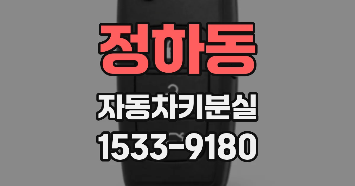 정하동 자동차키분실