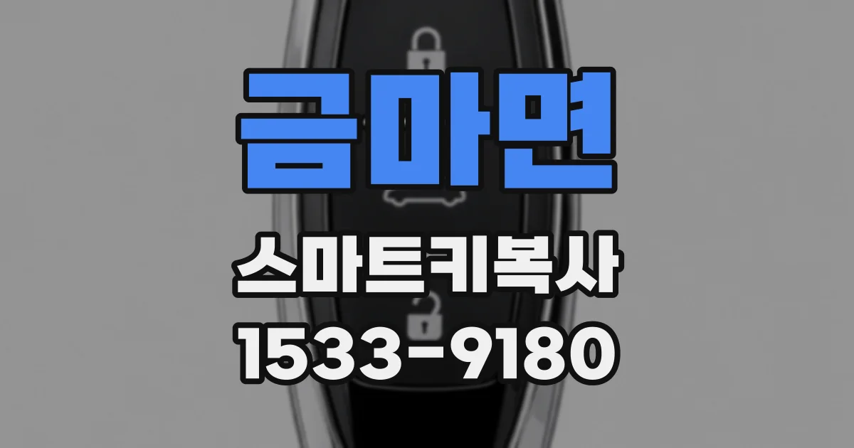 금마면 스마트키복사