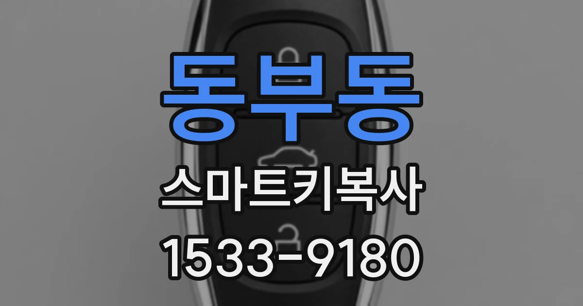 동부동 스마트키복사