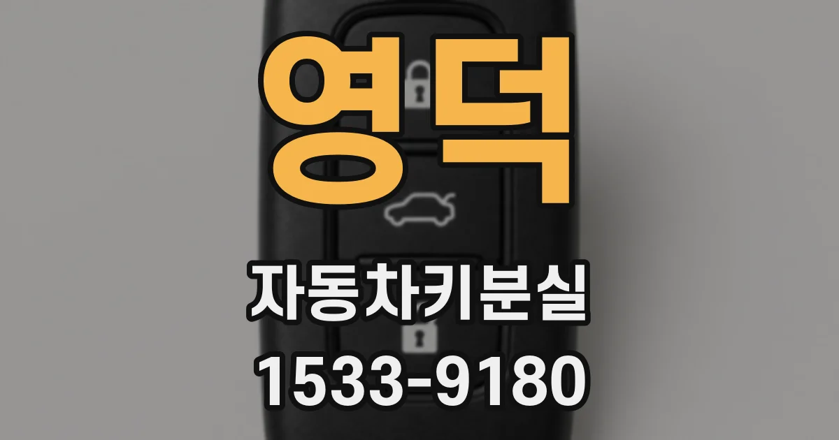 영덕 자동차키분실