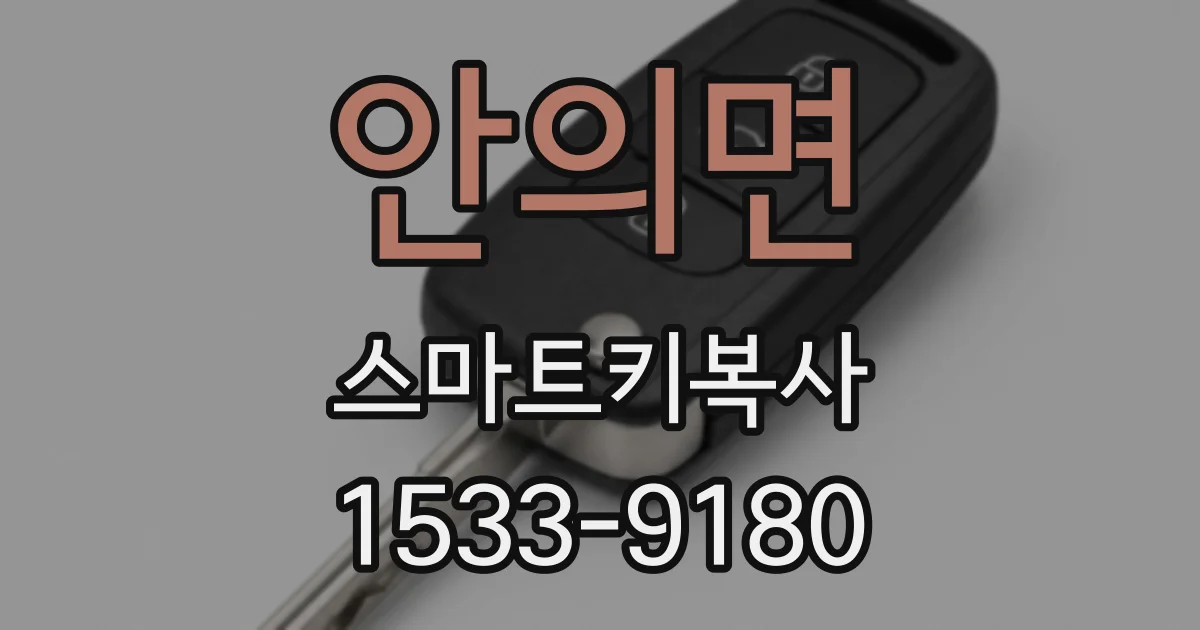 안의면 스마트키복사