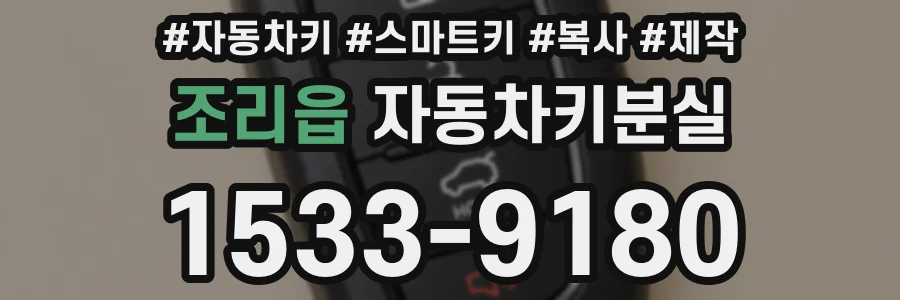 조리읍 자동차키분실